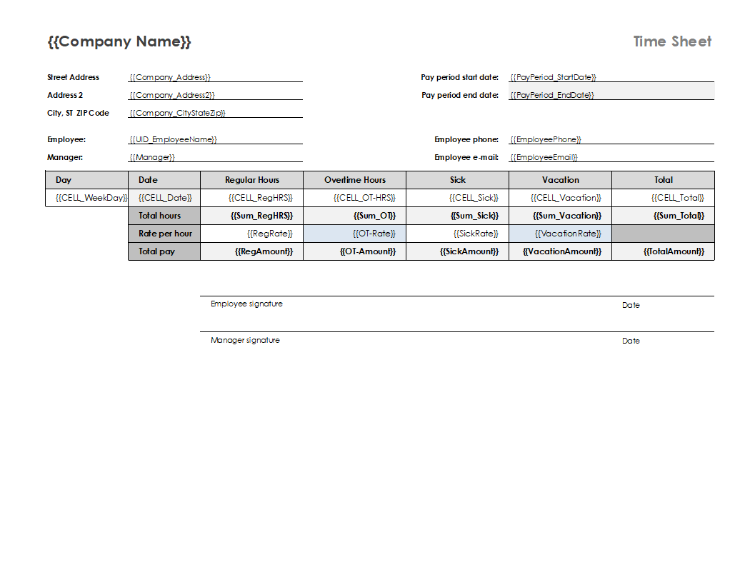 Bulk Employee Timesheet Generator